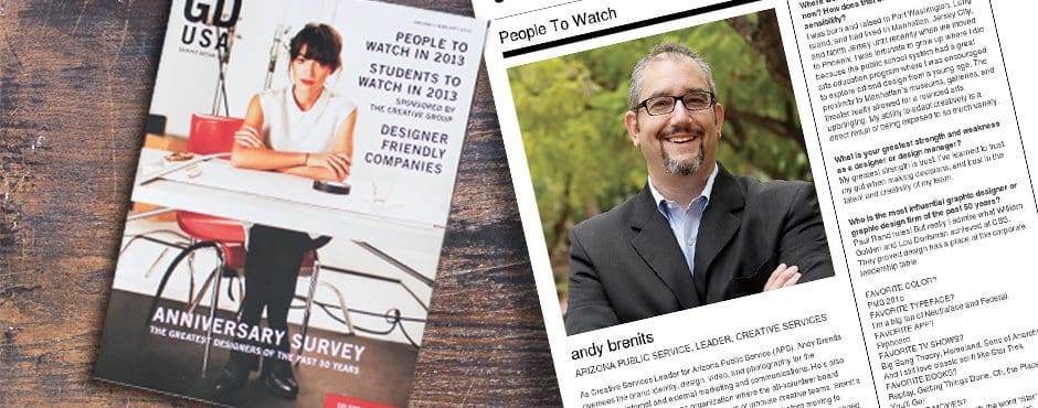 Andy Brenits Named to People to Watch in 2013 list!