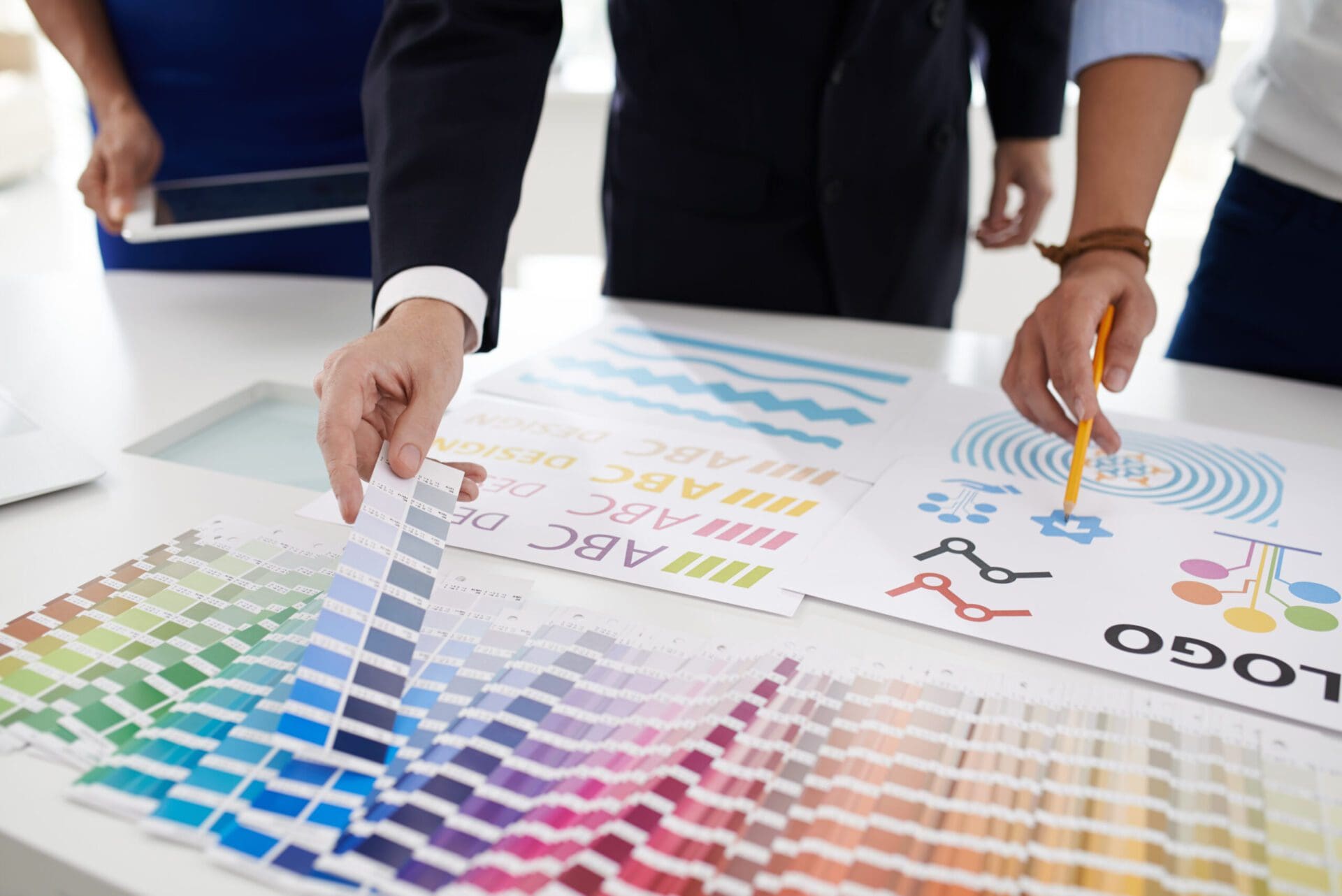Design,Team,Choosing,Color,Palette,For,Logo,Of,The,Company Brenits Creative Brands Adapting to Change